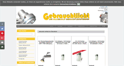 Desktop Screenshot of gebrauchtlicht.de