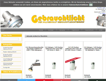 Tablet Screenshot of gebrauchtlicht.de